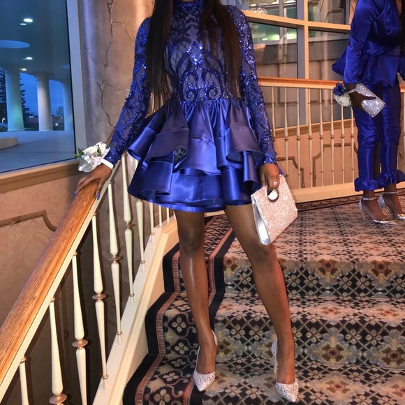 sherri hill blue hoco dress Floral A-line Tiered Ruffle Homecoming 57278 Color:Aqua* DRESSBUNDLE Delicate Spaghetti Straps Kimchi Blue Cute As